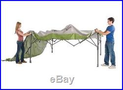 Coleman 10' x 10' Instant Straight Leg Canopy Gazebo with Added Swing Wall New