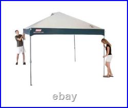 Coleman 10' x 10' Straight Leg Instant Canopy 100 sq. Ft Outdoor Shelter with Bag