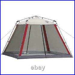 Coleman 10x10 Instant Canopy Screen House Shade Tent Beach Camping Picnic RED