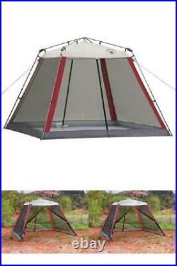 Coleman 10x10 Instant Canopy Screen House Shade Tent Beach Camping Picnic RED
