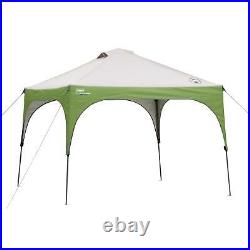 Coleman 10x10 Instant Canopy Sun Shade Tent With Telescoping Poles 3 Minute Setup