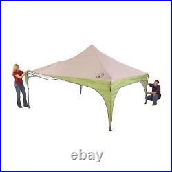 Coleman 12' X 12' Outdoor Canopy Sun Shelter Tent with Instant Setup Green USA