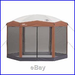 Coleman 12 ft x 10 ft Instant Screened 50+UVGuard Comfort Grip 8 Person Canopy