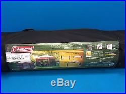 Coleman 12 x 10 Hex Instant Screened Canopy Gazebo Outdoor Party Tent Patio