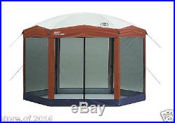Coleman 12 x 10 Hex Instant Steel Framed Screened Canopy Shelter Gazebo NEW NWT
