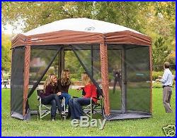 Coleman 12 x 10 Hex Instant Steel Framed Screened Canopy Shelter Gazebo NEW NWT