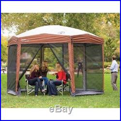 Coleman 12 x 10 Instant Camping Yard Sun Bugs Screened Protection Canopy