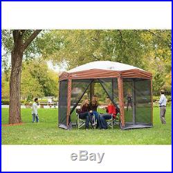 Coleman 12 x 10 foot Hex Instant Screened Canopy Gazebo Camping Backyard NEW