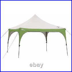 Coleman 12' x 12' Outdoor Canopy Sun Shelter Tent with Instant Setup, Green