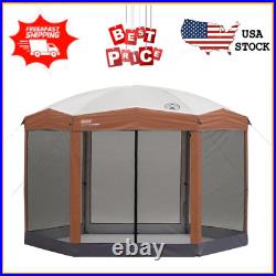 Coleman 12x10 Back Home Instant Setup Canopy Sun Shelter Screen 1 Room Brown