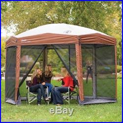 Coleman 12x10 Hex Instant Screened Canopy Gazebo Outdoor Party Tent Patio NEW