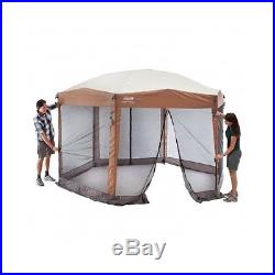 Coleman 12x10 Hex Instant Screened Canopy Gazebo Outdoor Tent