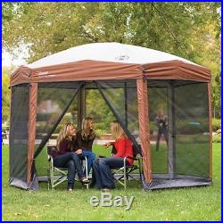 Coleman 12x10 Hex Instant Screened Shelter with Wheeled Carry Bag
