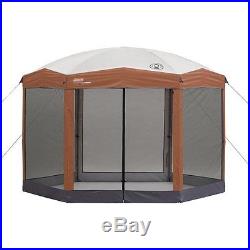 Coleman 12x10 Hex Instant Screened Shelter with Wheeled Carry Bag