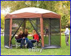Coleman 12x10 Instant Screened Canopy Gazebo Patio Deck Furniture Outdoor Picnic