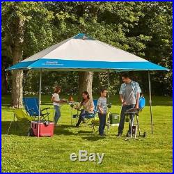 Coleman 13 x 13 Instant Eaved Shelter Adjustable Height Pop Up Tent Lighted