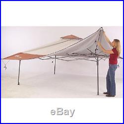 Coleman 13x13 Instant Shelter Wheeled Carry Bag Back Home Yard Patio Canopy 50UV