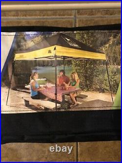 Coleman 2000018053 10 x 10 Portable Instant Wide Base Shelter Canopy Army Strong