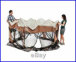 Coleman Back Home 12 x 10 ft. Outdoor Hex Instant Screened Canopy Shelter Gazebo