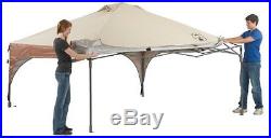 Coleman Dome Instant Canopy Beige 10 X 10 Feet Tent Large Garden Camping Shelter