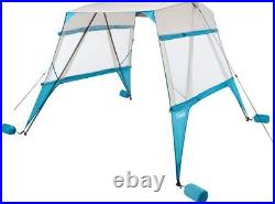 Coleman Goshade 7'x7' Backpack Sun Shelter Caribbean Blue, Easy Set-Up, UPF 50+