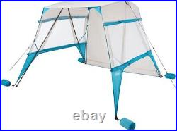 Coleman Goshade 7'x7' Backpack Sun Shelter Caribbean Blue, Easy Set-Up, UPF 50+