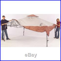 Coleman Instant Canopy Sunwall Shelter 13 x 13 ft Camping Tent Outdoor Accessory