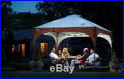Coleman Instant Canopy with LED Lighting System Tent Outdoor Gazebo Easy