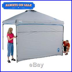 Coleman Instant Canopy with Sunwall 10' x 10' Shelter Outdoor Camping Yard NEW