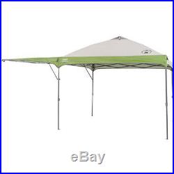 Coleman Instant Straight Swing Wall Canopy 10'x10' Tan/Green Green/Tan