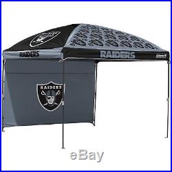 Coleman NFL 10' x 10' Dome Canopy With Wall & Wheeled Bag Tailgate Pop Up Tent