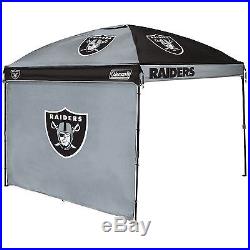 Coleman NFL 10' x 10' Dome Canopy with Wall Oakland Raiders