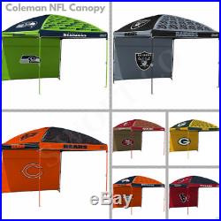 Coleman NFL Team 10' x 10' Dome Canopy Tent with Wall Tailgate ez up by Rawlings