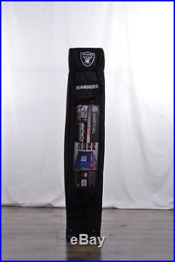 Coleman NFL Team Logo Easy Tailgate 10x10 Canopy withWall Dome UV Oakland Raiders