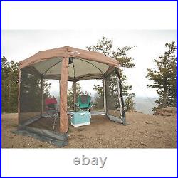 Coleman Screened Canopy Sun Shade 12x10 Tent Gazebo Instant Pop Up Automatic