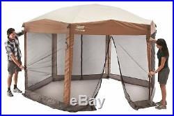 Coleman Screened Canopy Sun Shade 12x10 Tent with Instant Setup Brown Unisex