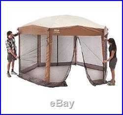 Coleman Shelter Instant Steel Tent Canopy Screen Sun Wind Dust Rain Protection
