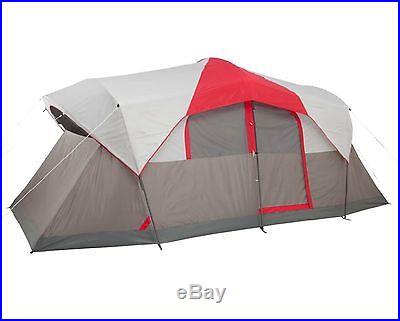 Coleman WeatherMaster 10 Person 2 Room Family Camping Tent w/ LED Light System