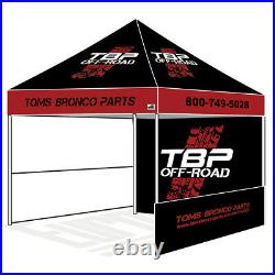 Commercial Custom Logo Printed 10x10 Pop Up Canopy Vendor Trade Show Booth Tent
