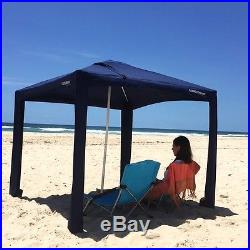 Cool Cabanas- Classic Navy with Cotton Poly Canvas Fabric with 50+UV protection
