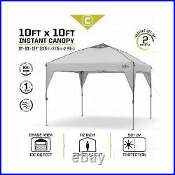 Core 10' x 10' Instant Shelter Pop-Up Canopy Tent with Wheeled Carry Bag