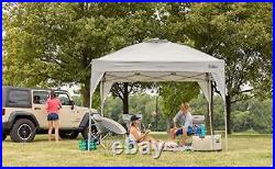 Core Instant Shelter Pop-Up Canopy Tent with Wheeled Carry Bag Grey, 10' x 10