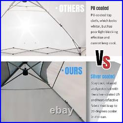 Crown Shades 10X10 Pop up Canopy outside Canopy, Patented One Push Tent Canopy w