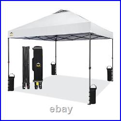 Crown Shades 10 x 10 Foot Instant Canopy Tent, Portable Shelter, White (Used)