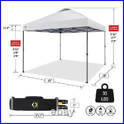 Crown Shades 10 x 10 Foot Instant Canopy Tent, Portable Shelter, White (Used)