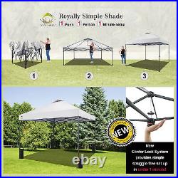 Crown Shades 10 x 10 Foot Instant Canopy Tent, Portable Shelter, White (Used)