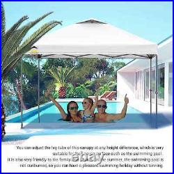 Crown Shades 10 x 10 Foot Instant Pop Up Folding Shade Canopy withCarry Bag, White