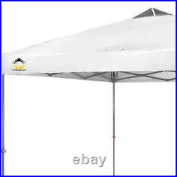 Crown Shades 10 x 10 Foot Instant Pop Up Folding Shade Canopy withCarry Bag, White