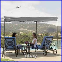 Crown Shades 10 x 10 Foot Instant Pop Up Folding Shade Canopy withCarry Bag, White