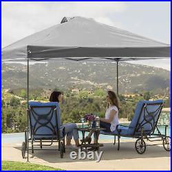 Crown Shades 10' x 10' Instant Pop Up Shade Canopy with Carry Bag, Grey (Used)